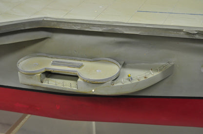 Vintage Large 84" USS Nimitz CVN-68 Aircraft Carrier Navy Military Model Ship 37