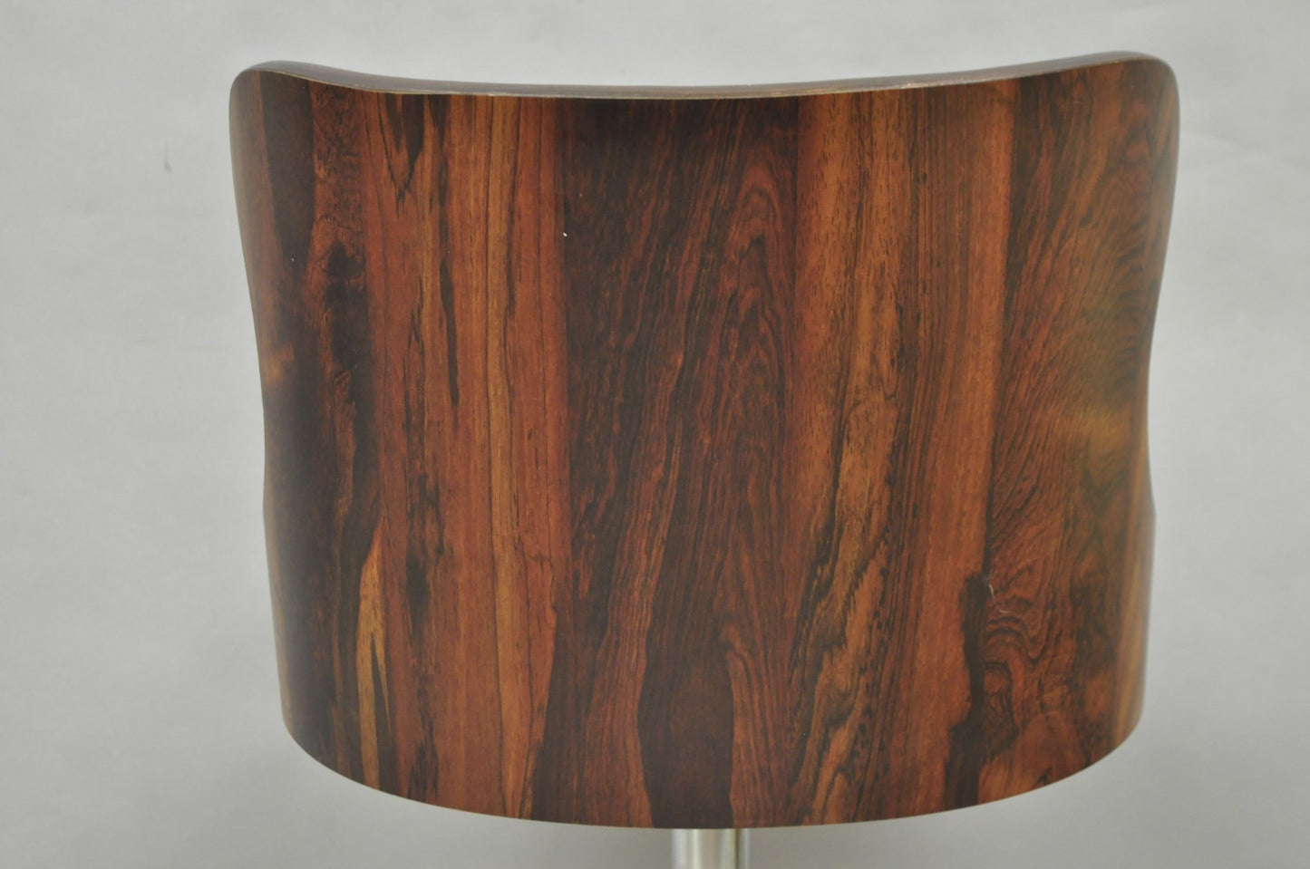 Vintage Daystrom Mid Century Modern Faux Rosewood Laminate Swivel Barstool Chair