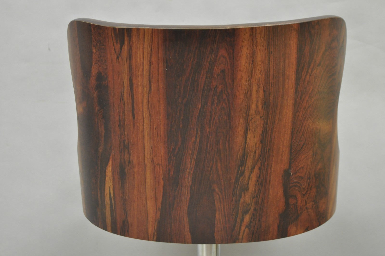 Vintage Daystrom Mid Century Modern Faux Rosewood Laminate Swivel Barstool Chair