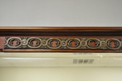 Antique French Louis XVI Style Marquetry Inlay Sideboard Buffet Curio Cabinet