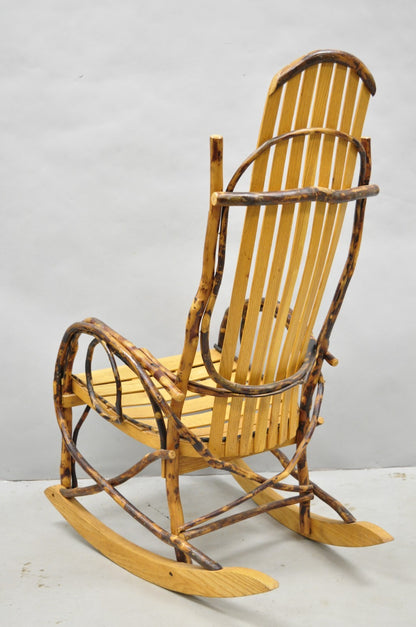 Vintage Adirondack Tree Branch Twig Arts & Crafts Primitive Rocker Rocking Chair