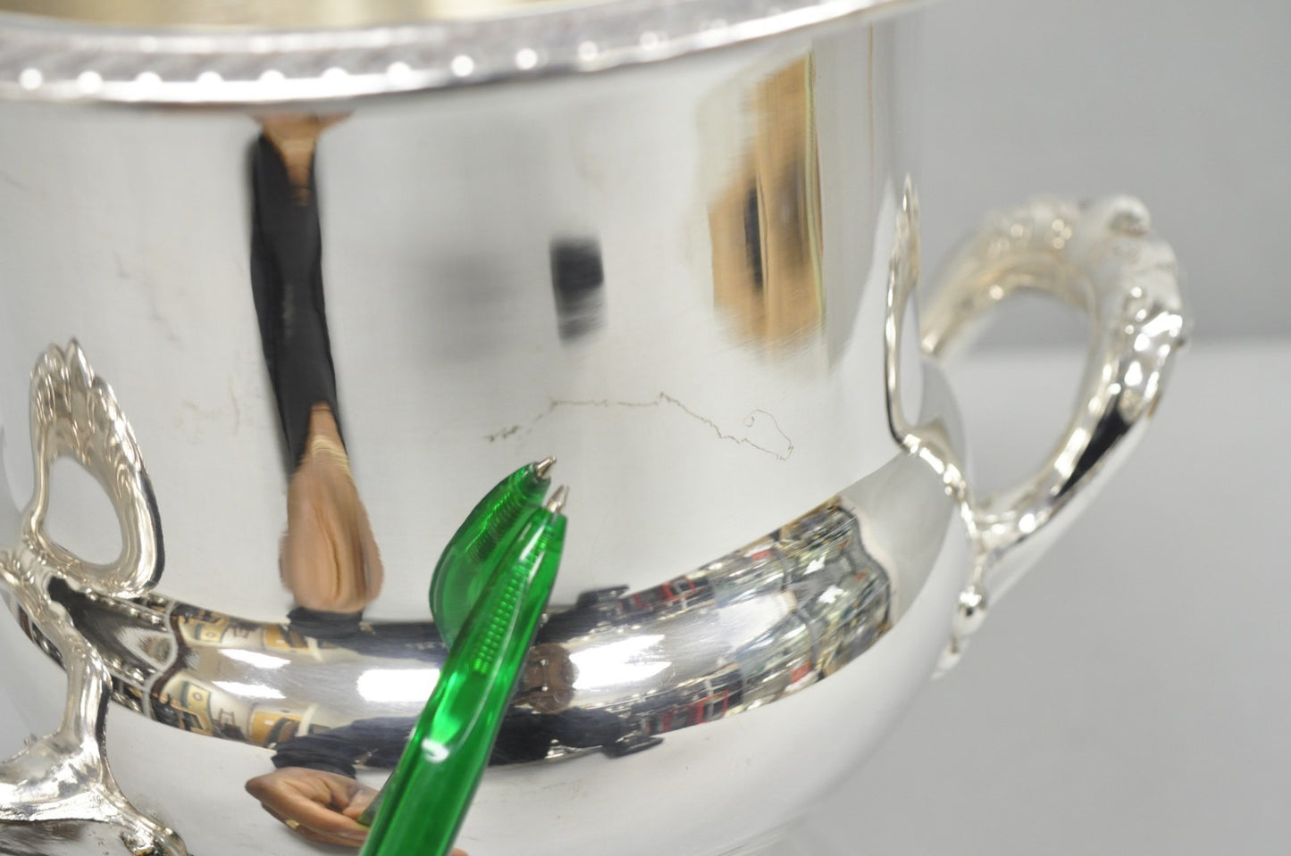 Vintage Leonard Silver Plated Trophy Cup Urn Champagne Chiller Ice Bucket, Pair