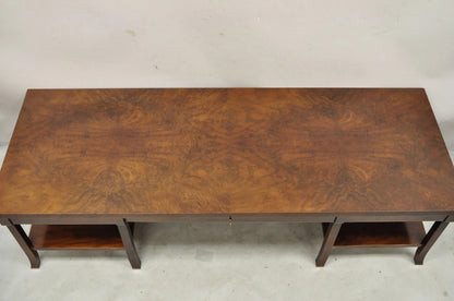 Bill Sofield for Baker 66" Long Modern One Drawer Mahogany Coffee Table