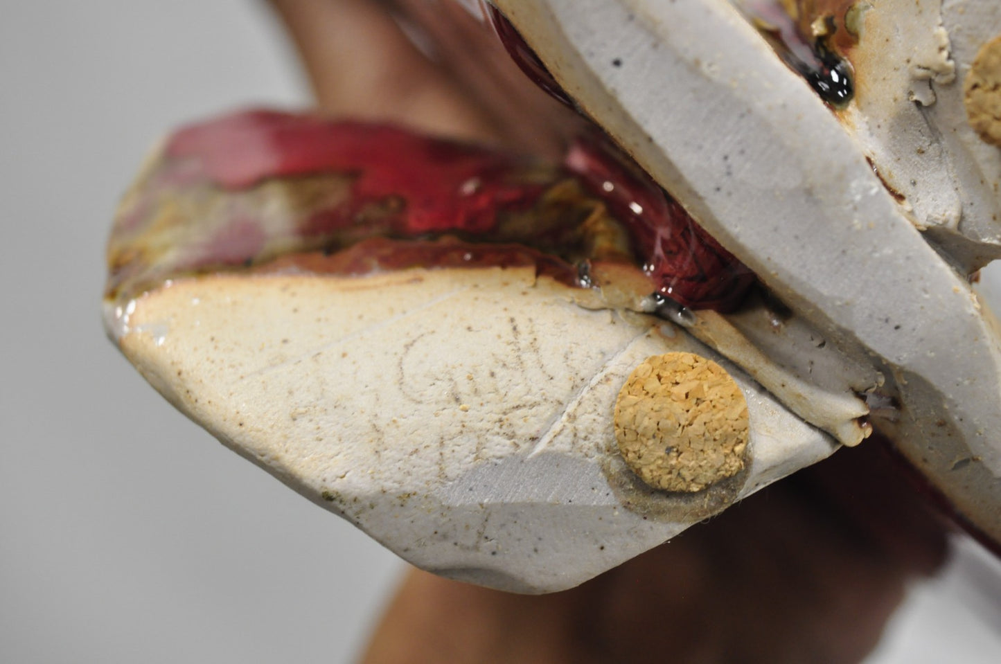 Vintage Mid Century Modern Ceramic Pottery Red Fish by Harry Guthrie Phillips