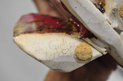 Vintage Mid Century Modern Ceramic Pottery Red Fish by Harry Guthrie Phillips