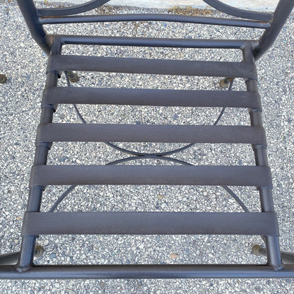 Decorator Aluminum & Steel Metal Ball Finial Outdoor Patio Pool Chair - Set of 4