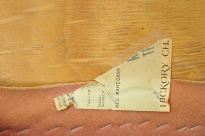 Vintage Hickory Chair Co Georgian Style Mahogany Corner Accent Side Chair