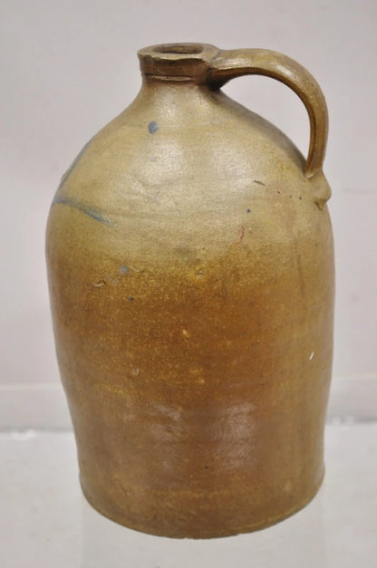 Antique Stoneware Pottery 2 Gallon Water Jug Pitcher Cobalt Blue Painted "2"