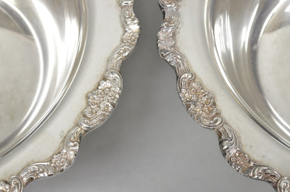 Towle Victorian Silver Plated Punchbowl Champagne Chiller Ice Bucket - a Pair