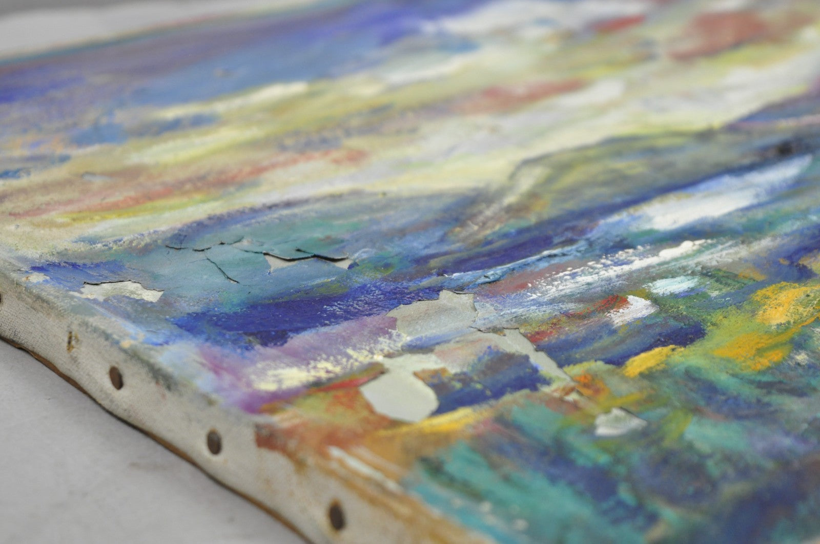 Vintage 1960s Samuel Heller "Mountain Landscape" Oil on Canvas Painting, Signed