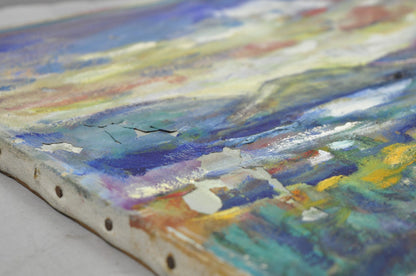 Vintage 1960s Samuel Heller "Mountain Landscape" Oil on Canvas Painting, Signed