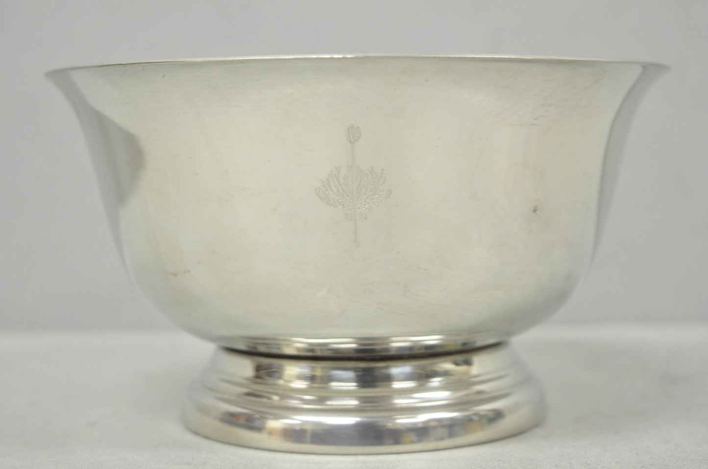 Vintage Regency Style Silver Plated Pewter 1993 Merion Golf Club Award Bowl