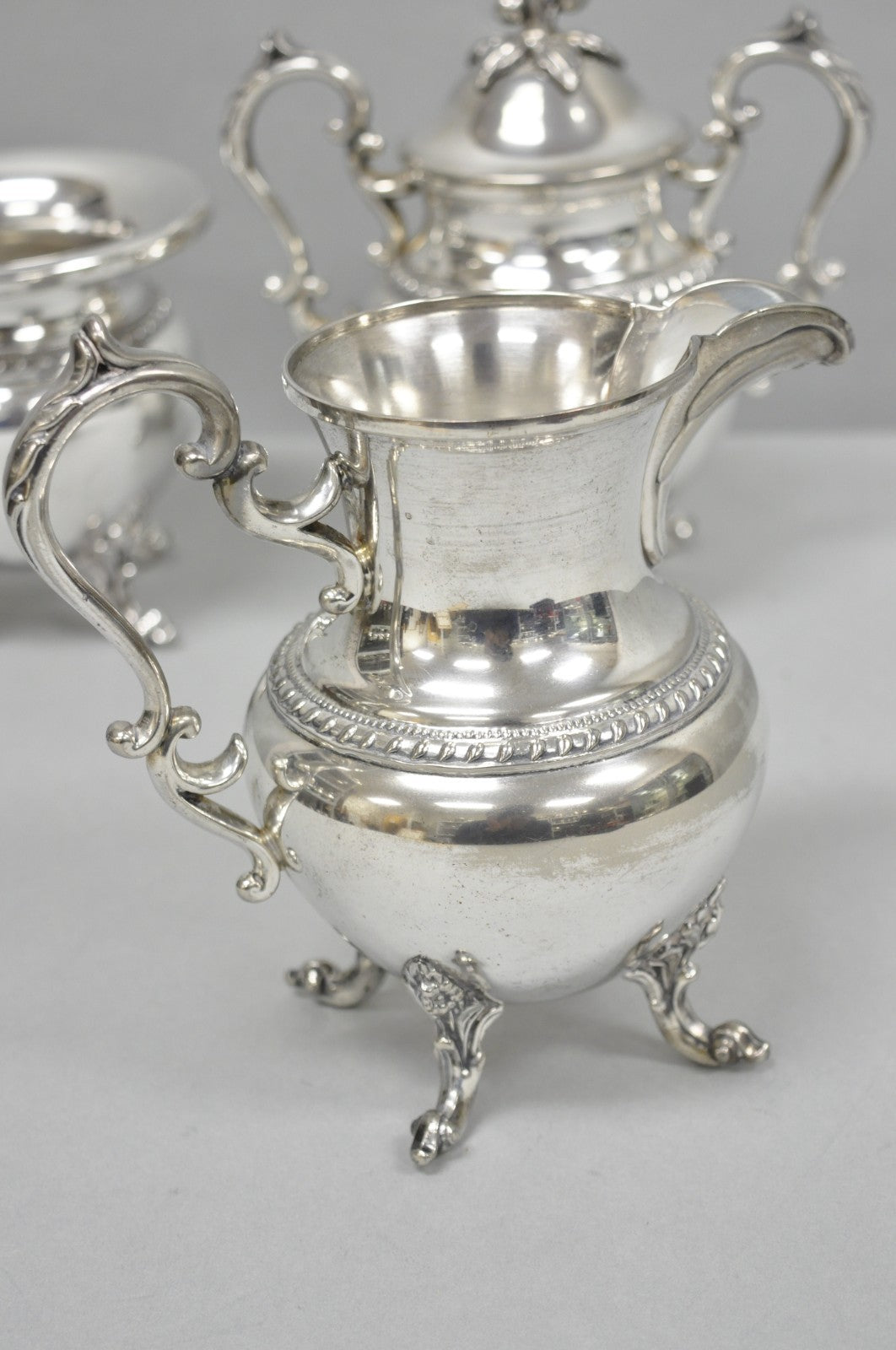 Vintage Birmingham English Art Nouveau Silver Plated Tea Service - 5 Pc Set
