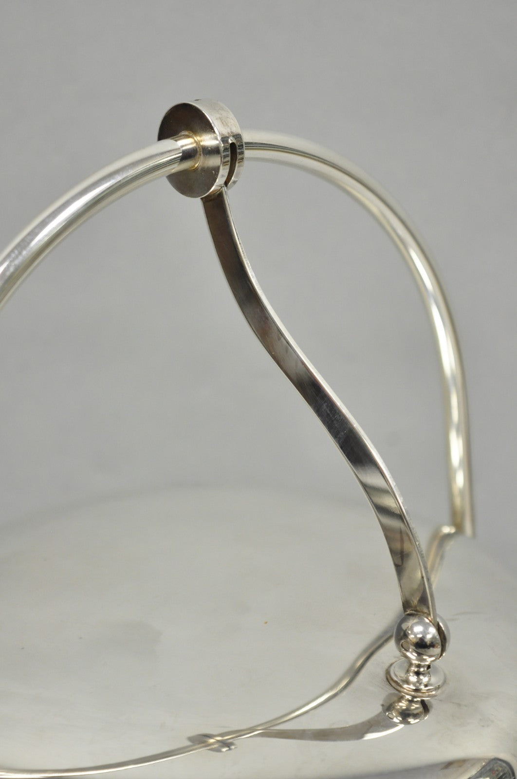 Vintage Art Deco Silver Plated Reticulating Hinge Lidded Bar Ice Bucket