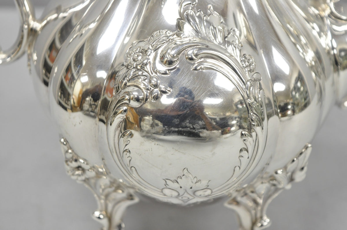 Vintage Reed & Barton Winthrop Shield 1795 E Silver Plated Tea Set - 6 Pc Set