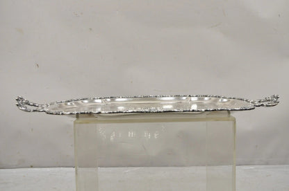 Vintage Community Ascot Sheffield Large Victorian Silver Plated Platter Bar Tray