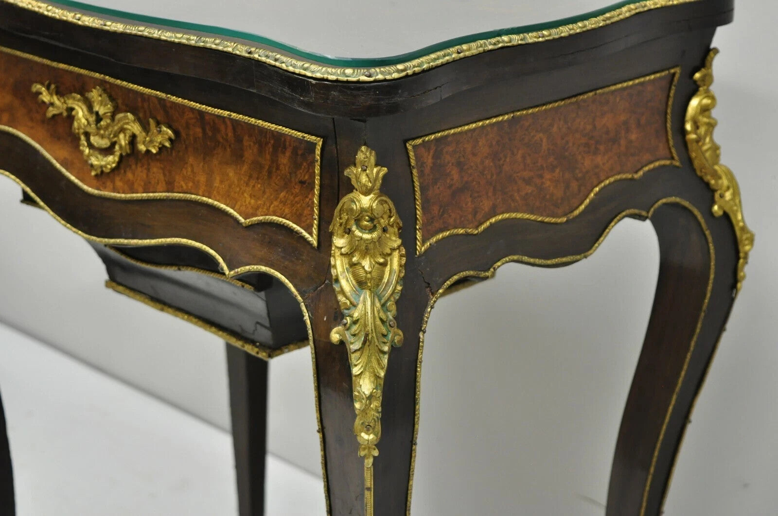 Antique Maison Alphonse Giroux Paris French Louis XV Vanity Table Sewing Stand
