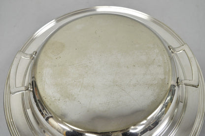 Vintage Victorian Silver Plated 10" Round Covered Vegetable Serving Dish