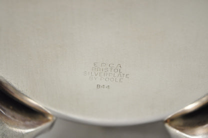 Vintage Bristol by Poole Silver Plated Bulbous Footed Ice Lip Water Pitcher