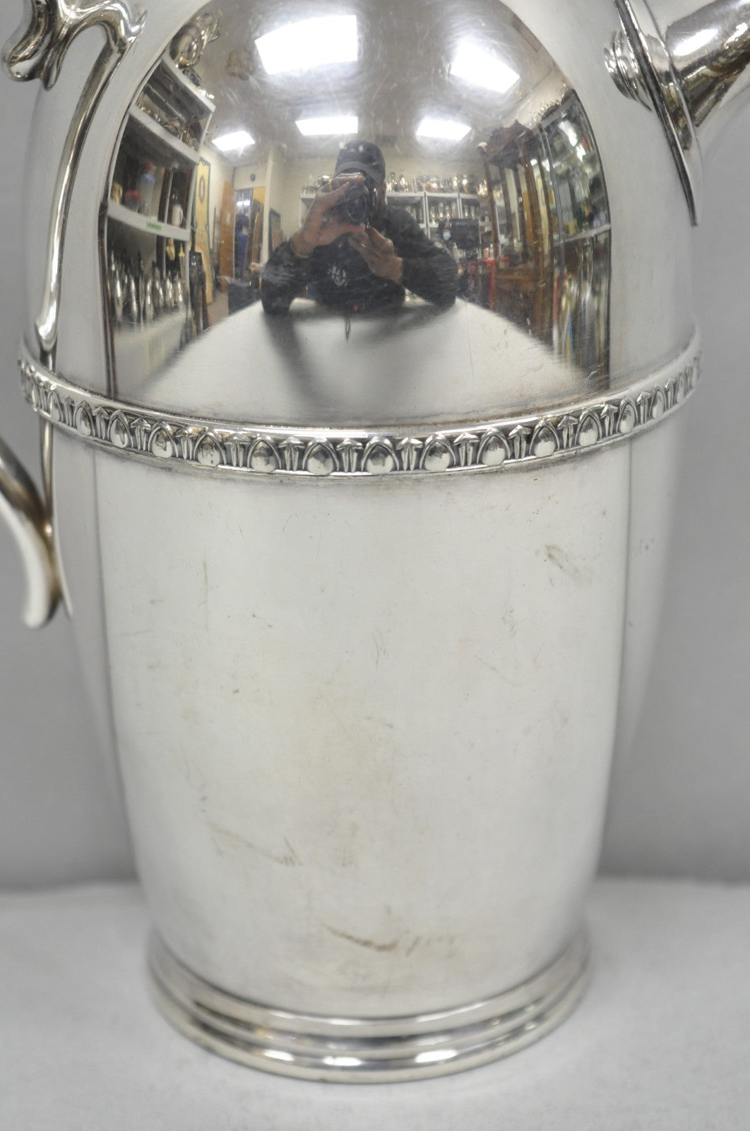 Vintage Art Deco Silver Plated Martini Cocktail Shaker Pitcher by Poole 2601