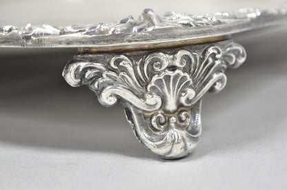 Vintage English Sheffield Edwardian Silver Plated Tea Set w/ Tilting Pot 7 Pcs