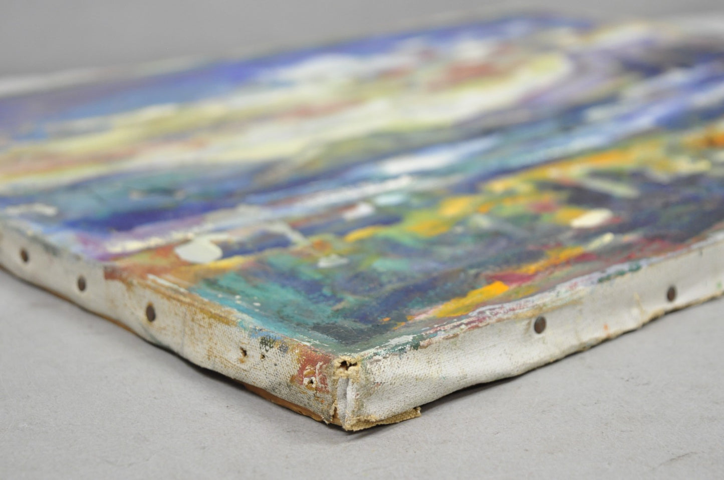 Vintage 1960s Samuel Heller "Mountain Landscape" Oil on Canvas Painting, Signed