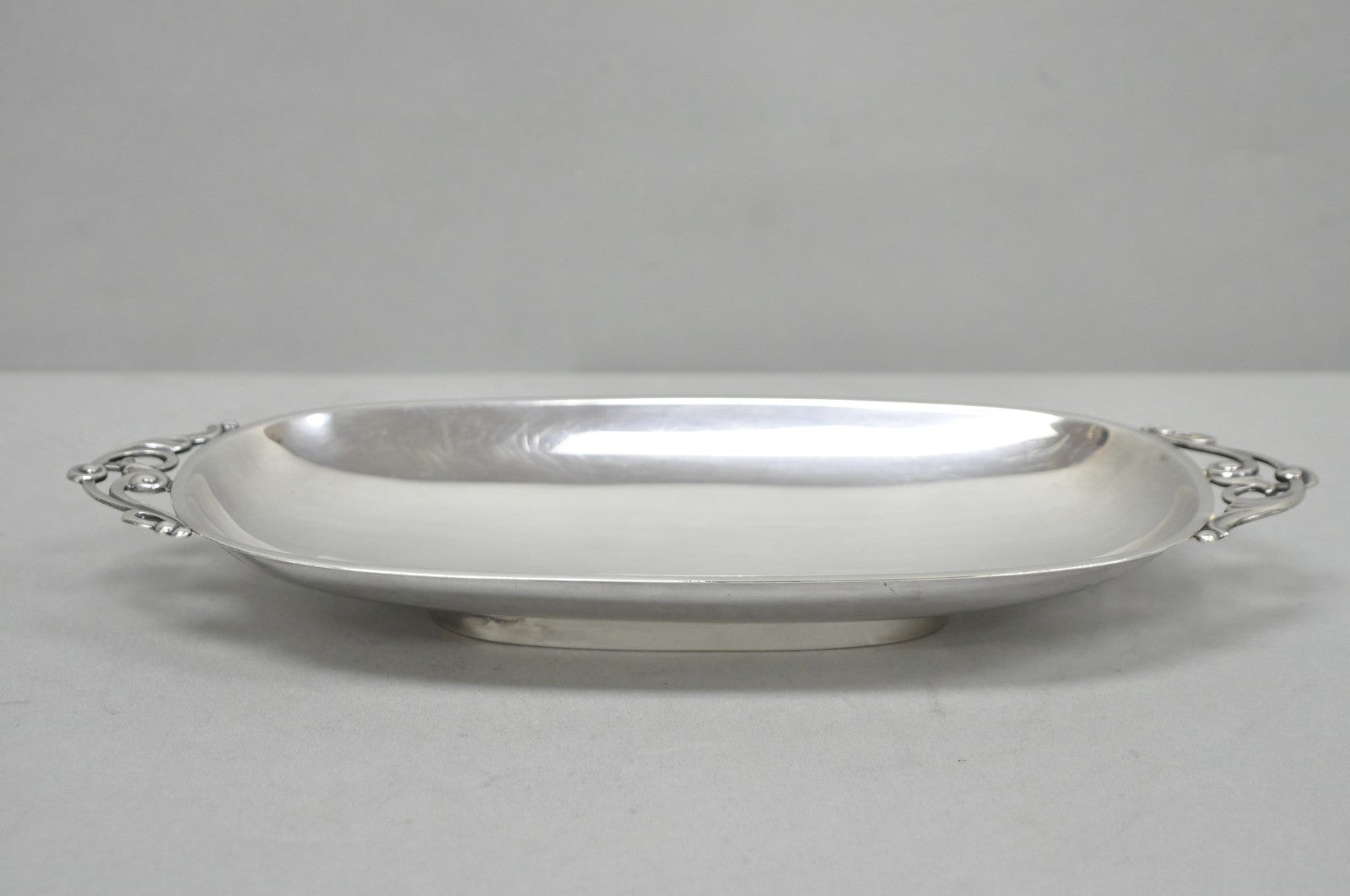 Vintage Denmark Gidom Fraberg Designed Silver Plated Narrow Trinket Candy Dish