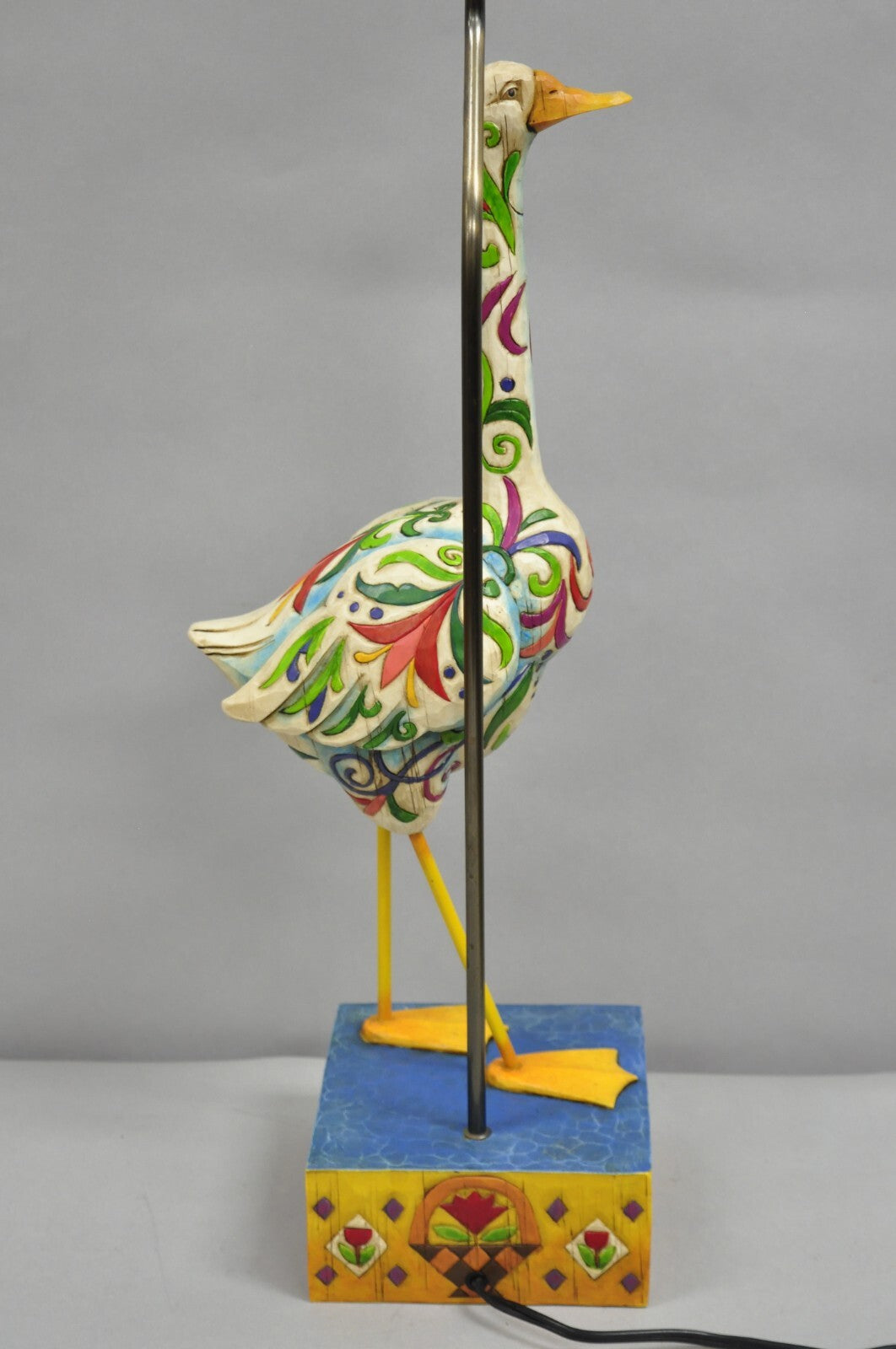 Jim Shore Heartwood Creek 2003 "Lady of the Lake" Southwestern Goose Table Lamp