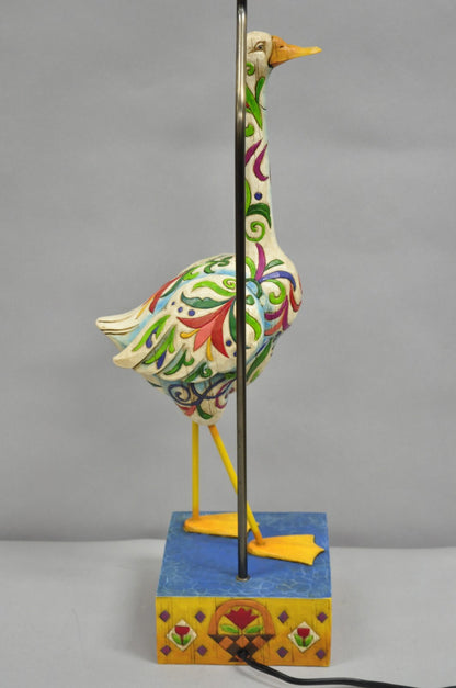 Jim Shore Heartwood Creek 2003 "Lady of the Lake" Southwestern Goose Table Lamp