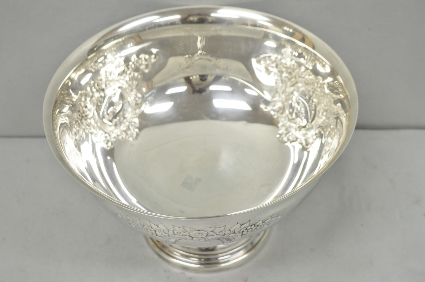 Vintage Leonard Victorian Silver Plated Punch Bowl Champagne Chiller Ice Bucket