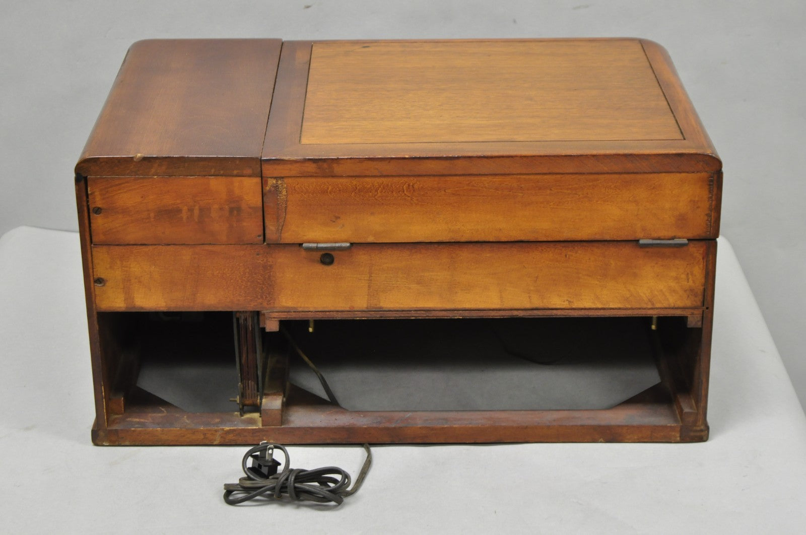 Antique Philco Tube Radio Table Record Player Mahogany Case Model 46-1203