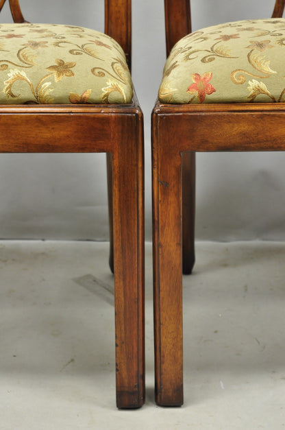 Chippendale Style Carved Mahogany Dining Side Chairs attr Theodore Alexander - 4