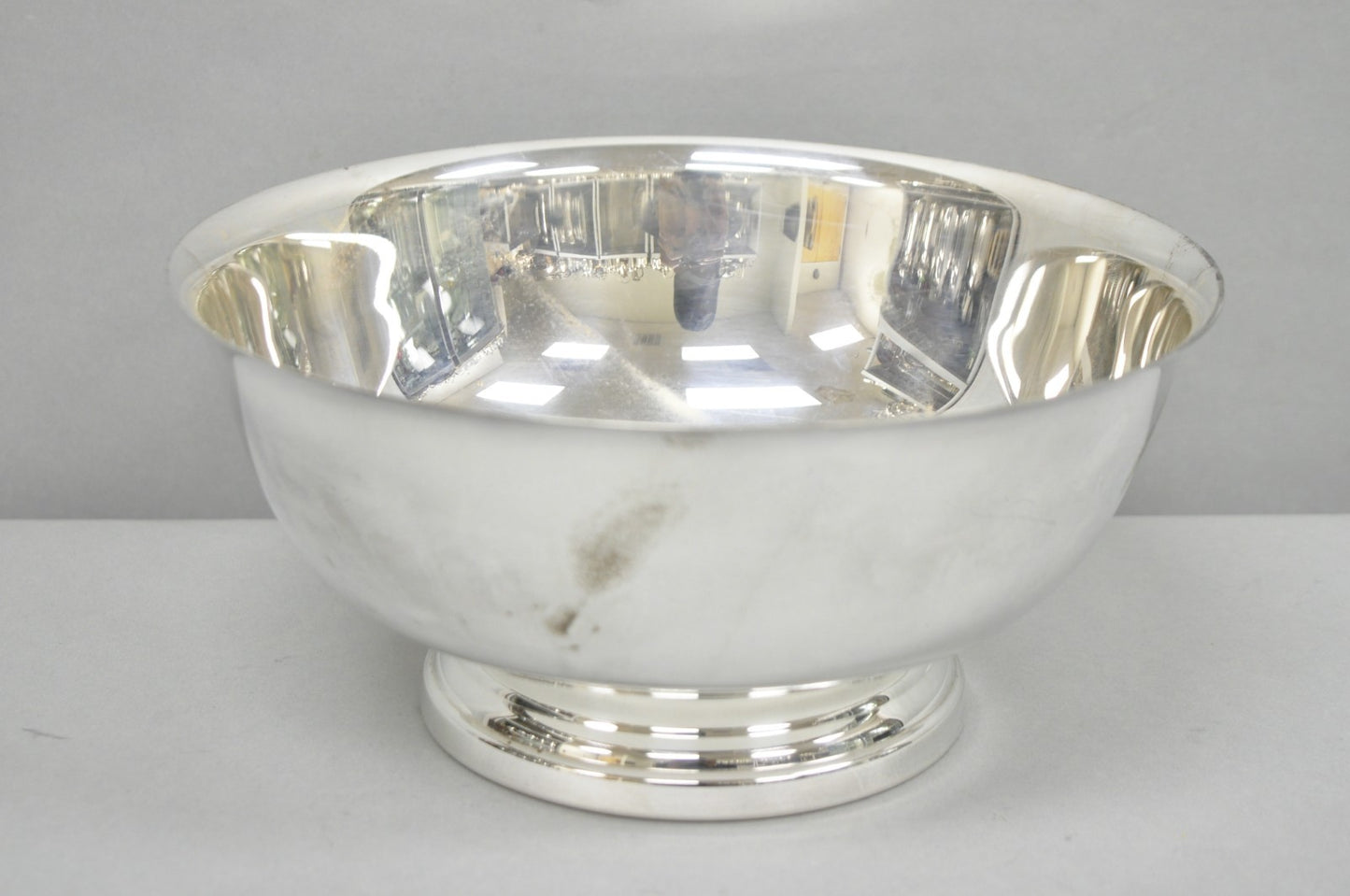 Vintage Gorham YC 781 Silver Plated 9" Round Modern Serving Bowl