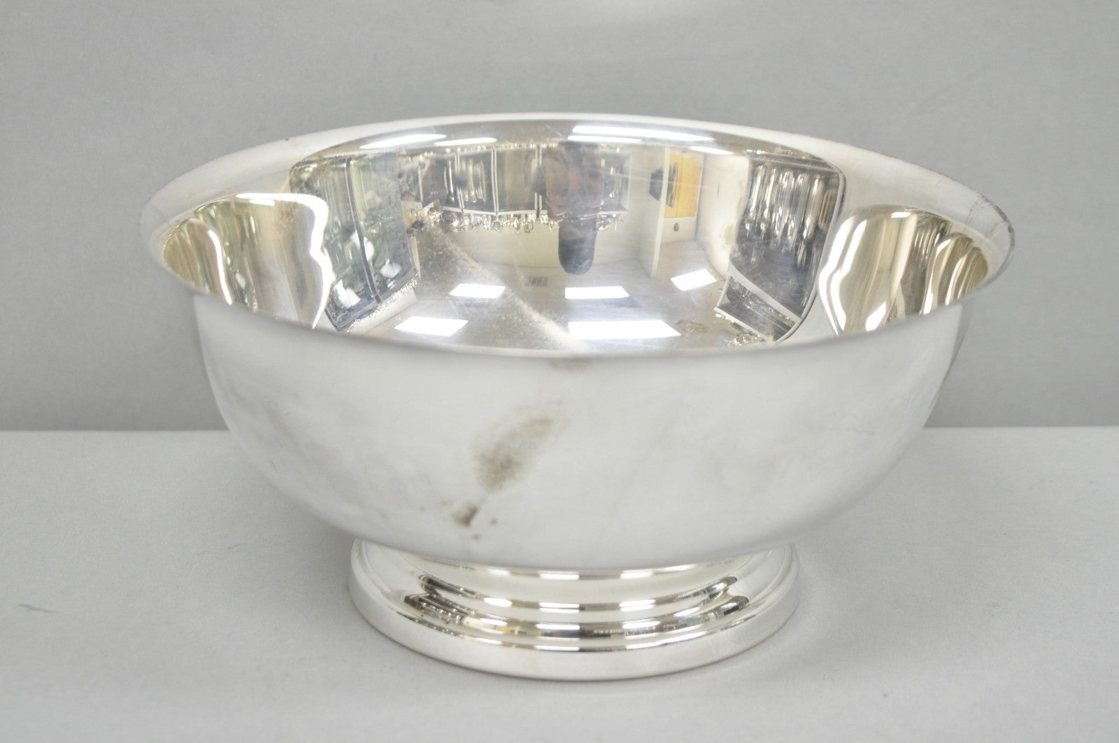 Vintage Gorham YC 781 Silver Plated 9" Round Modern Serving Bowl