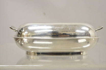Vintage Reed & Barton 1149 Embassy Silver Plated Covered Vegetable Serving Dish