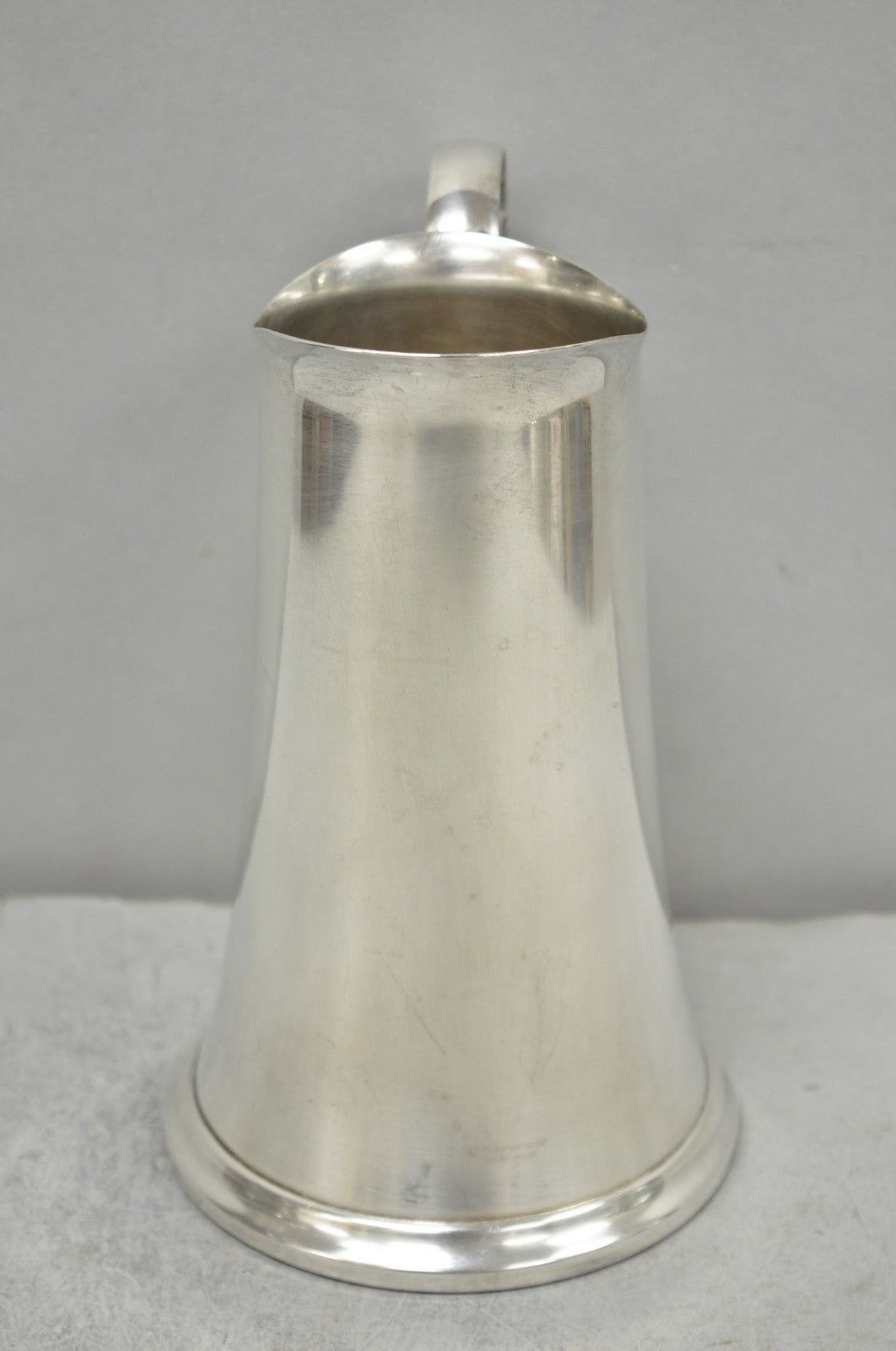 Vintage Sheffield USA Silver Plated Mid Century Modern Tapered Water Pitcher