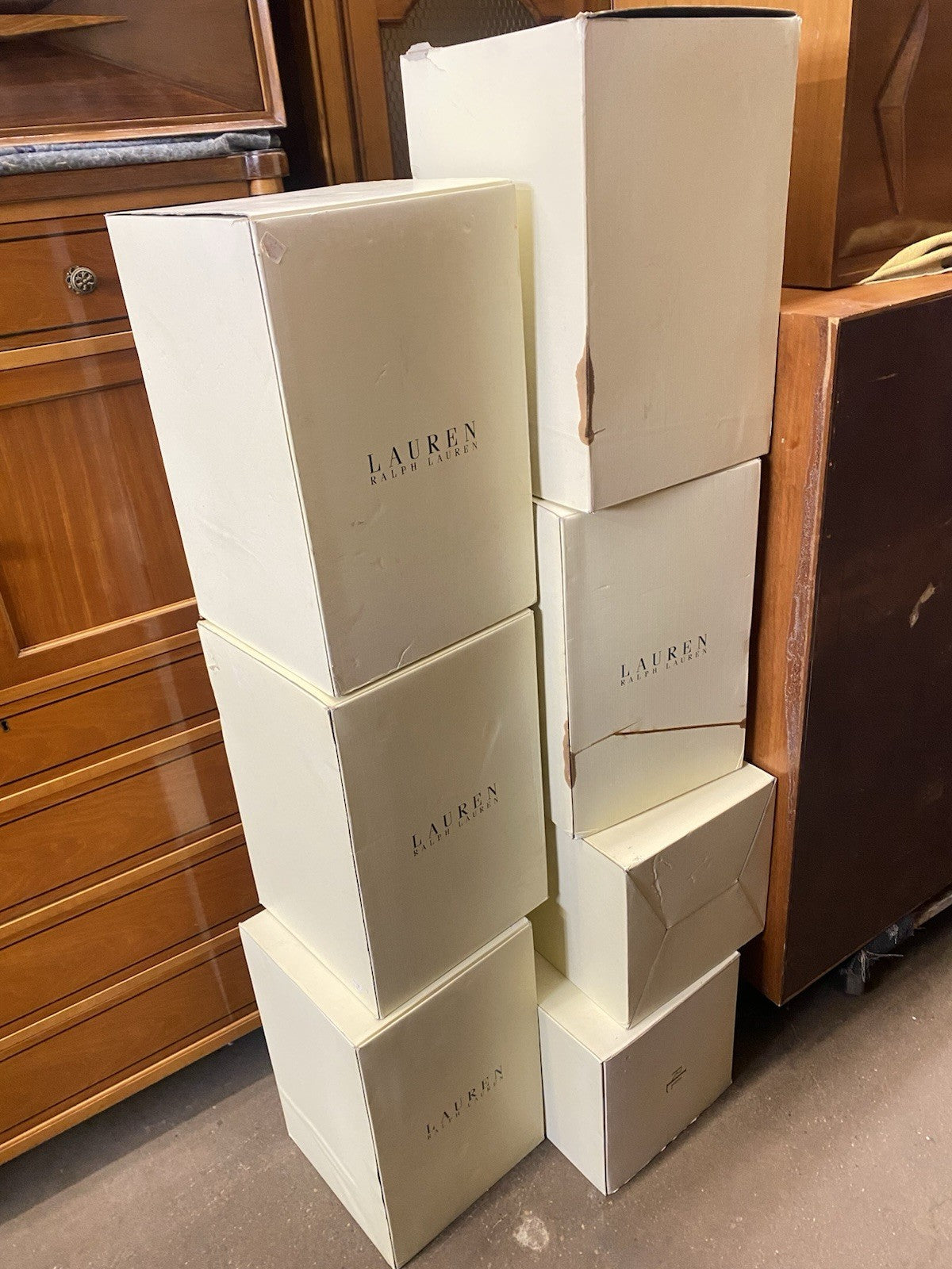 Ralph Lauren "Ella" Lauren Glass Fluted Hurricane Lamp Candle Holder AE200/043