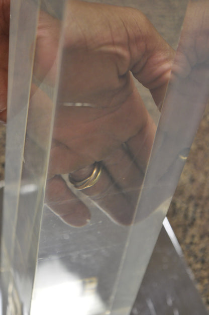 Danny Alessandro Albrizzi Vintage Modernist Lucite & Chrome Fireplace Tool Set