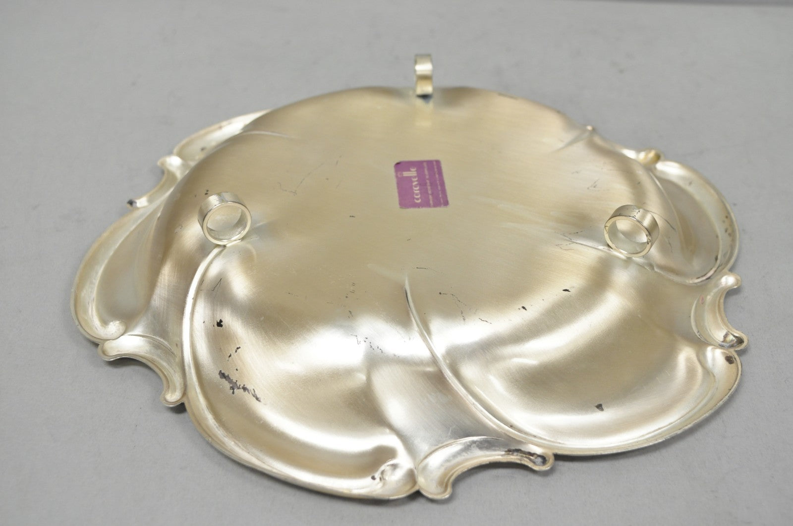 Vintage Caravelle Victorian Style Silver Plated Scalloped Serving Dish Bowl
