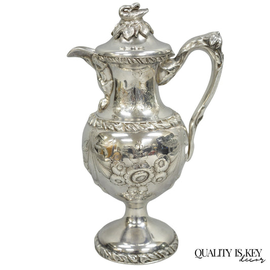Antique Art Nouveau Rogers Smith Silver Plated Swan Coffee Creamer Small Tea Pot