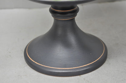 Ceramiche Florentine Italian Neoclassicall Terracotta Pottery Compote Dish, Pair
