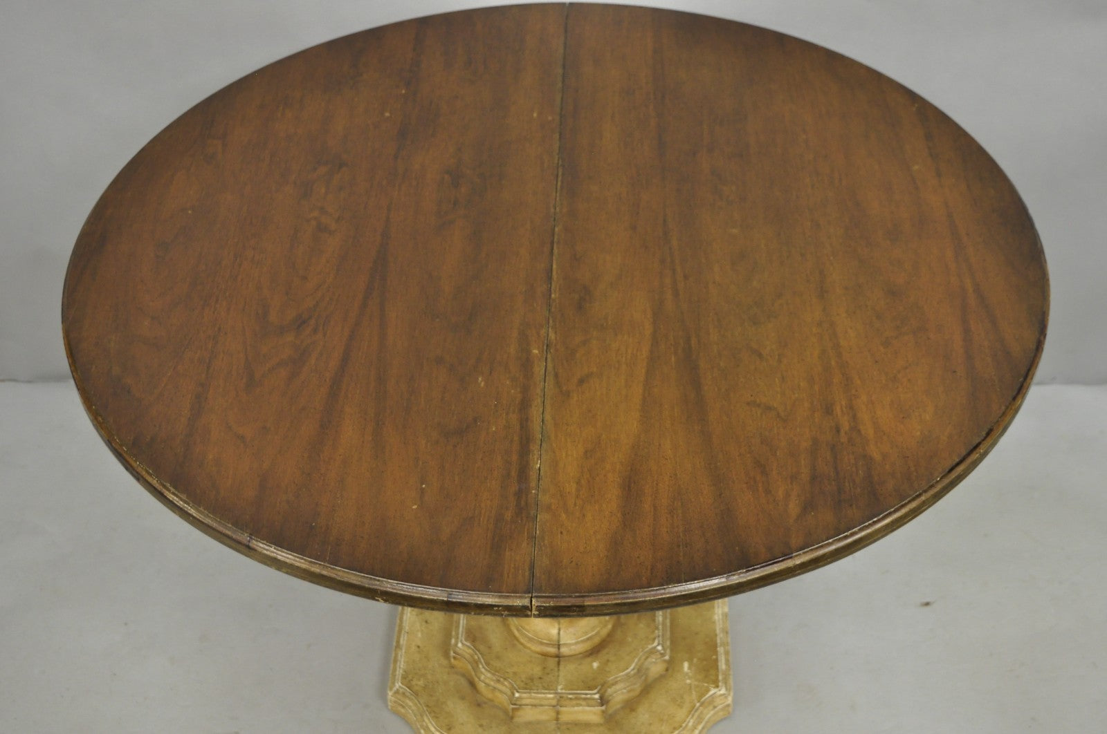 Hollywood Regency Carved Wood Pineapple Demilune Console Hall Tables - a Pair