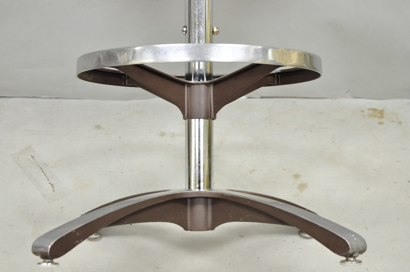 Vintage Daystrom Mid Century Modern Faux Rosewood Laminate Swivel Barstool Chair