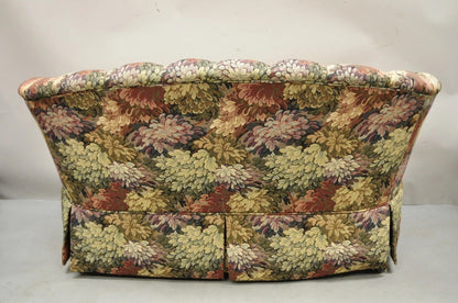 Vintage Floral Print 60" Fully Upholstered Channel Back Loveseat Sofa by Harden