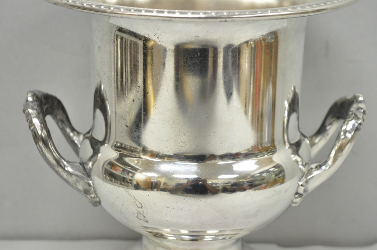 Vintage Leonard Silver Plated Trophy Cup Urn Champagne Chiller Bar Ice Bucket
