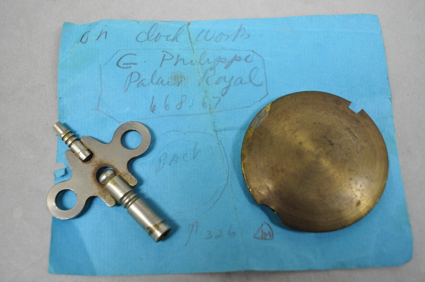 Antique G. Philippe for Palais Royal French Louis XV Style Bronze Figural Clock