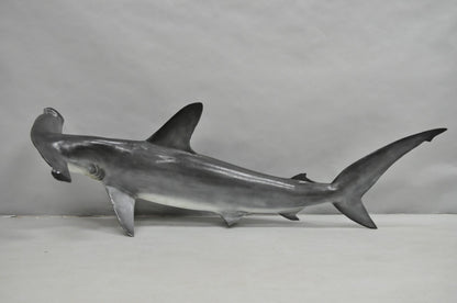 Vintage 67" Large Fiberglass Hammerhead Shark Fish Replica Wall Mount Display
