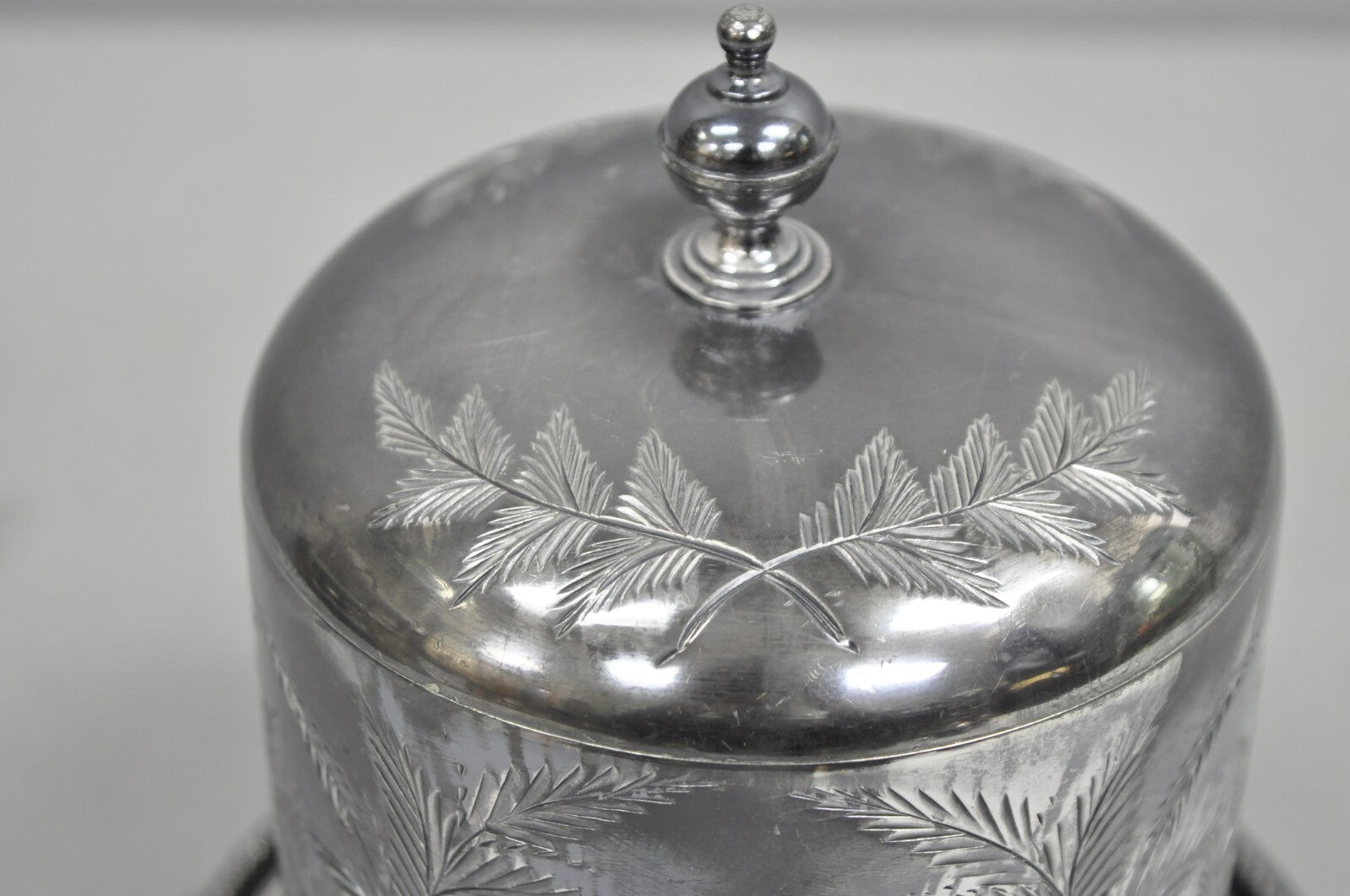Antique Victorian Silver Plated Biscuit Box Caddy by James Deakin & Sons 1890