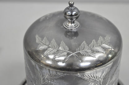 Antique Victorian Silver Plated Biscuit Box Caddy by James Deakin & Sons 1890