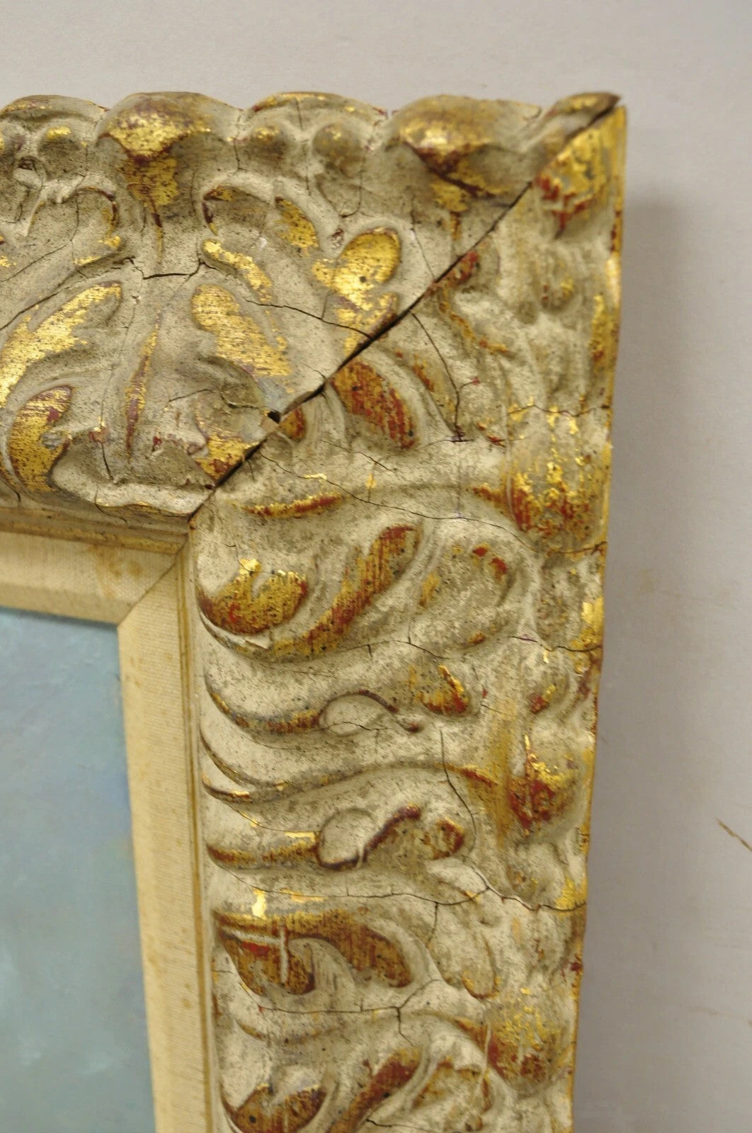 Zaza Meuli (b. 1892) Oil on Canvas Impressionist Painting Girl in Hat Orange Bow